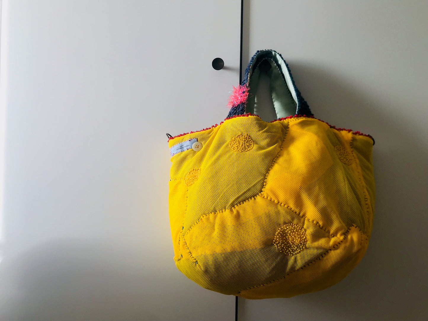 Bag Hand-sewn bag Fabric tote bag Slow fashion Handmade 2166