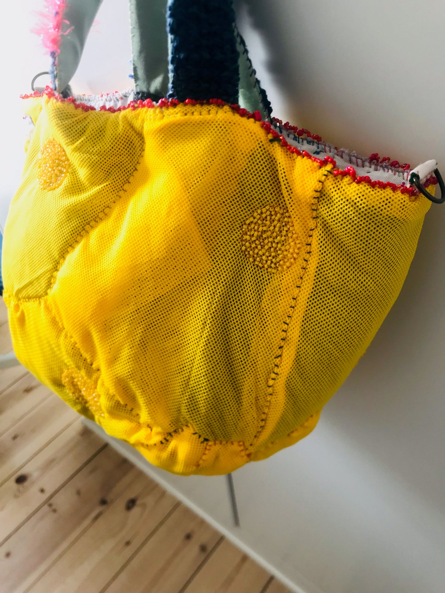 Bag Hand-sewn bag Fabric tote bag Slow fashion Handmade 2166