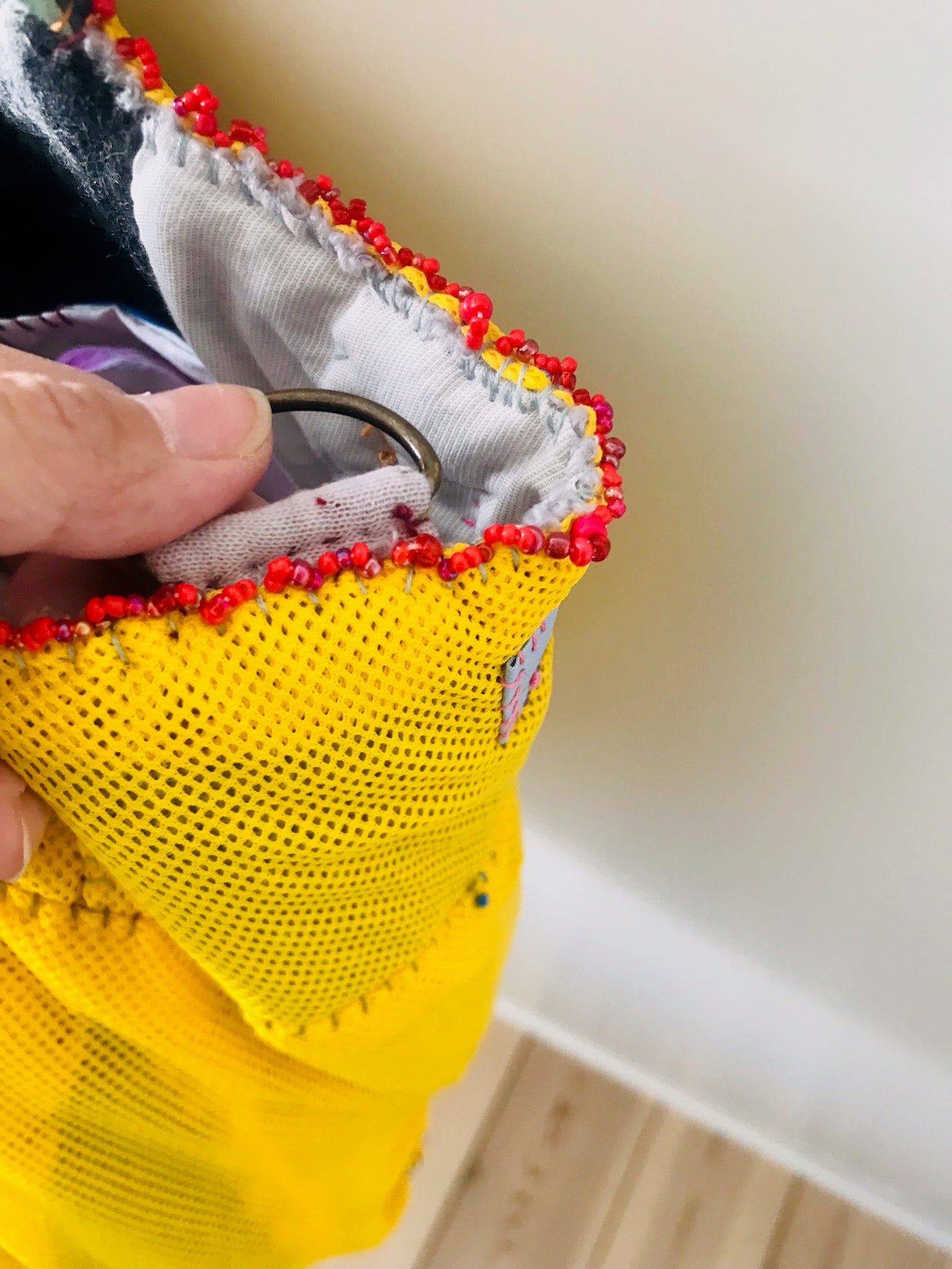 Bag Hand-sewn bag Fabric tote bag Slow fashion Handmade 2166