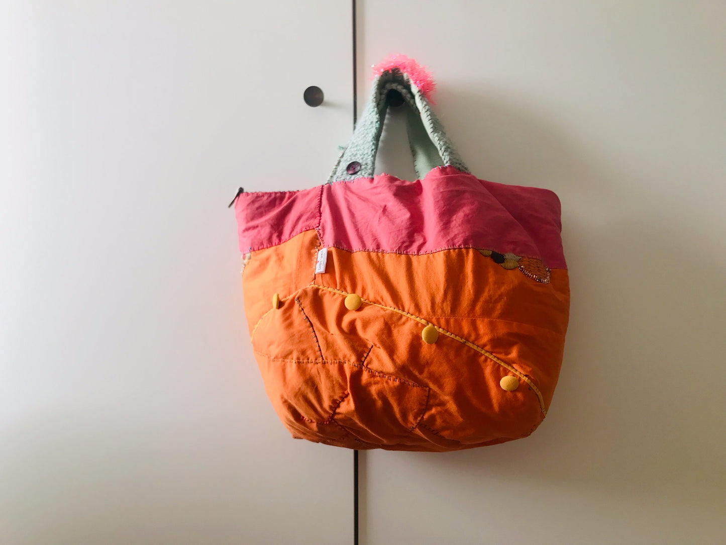 Bag Hand-sewn bag Fabric tote bag Slow fashion Handmade 2102