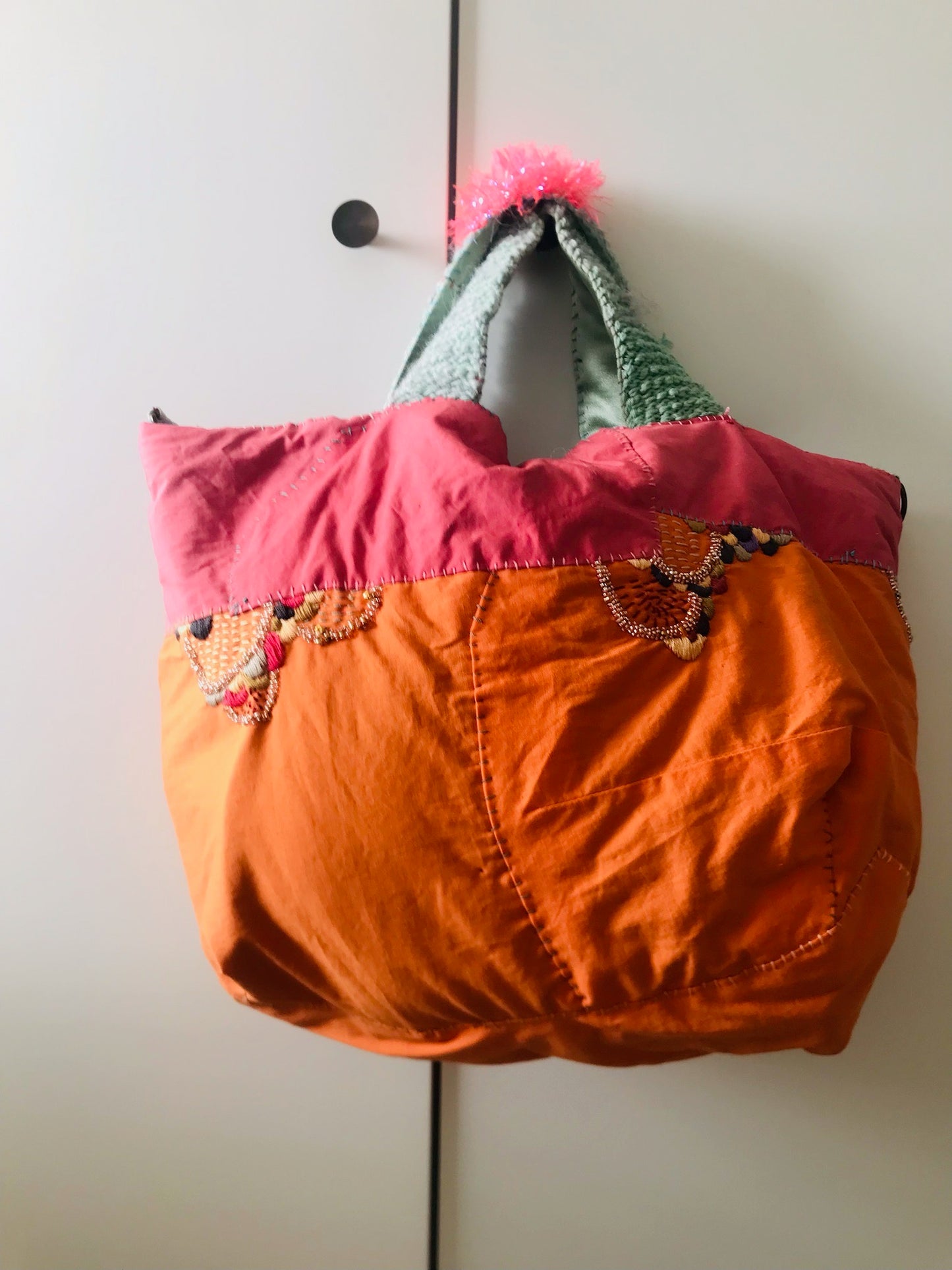 Bag Hand-sewn bag Fabric tote bag Slow fashion Handmade 2102