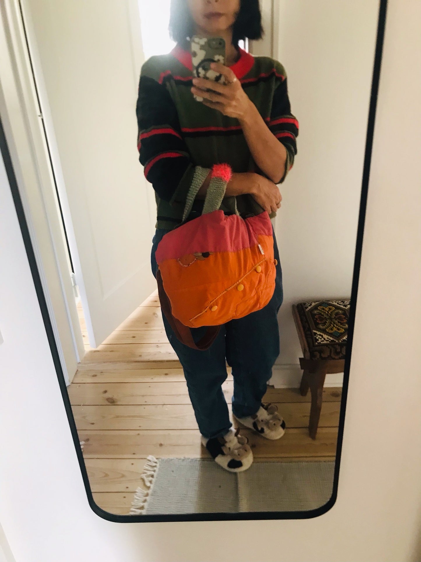 Bag Hand-sewn bag Fabric tote bag Slow fashion Handmade 2102