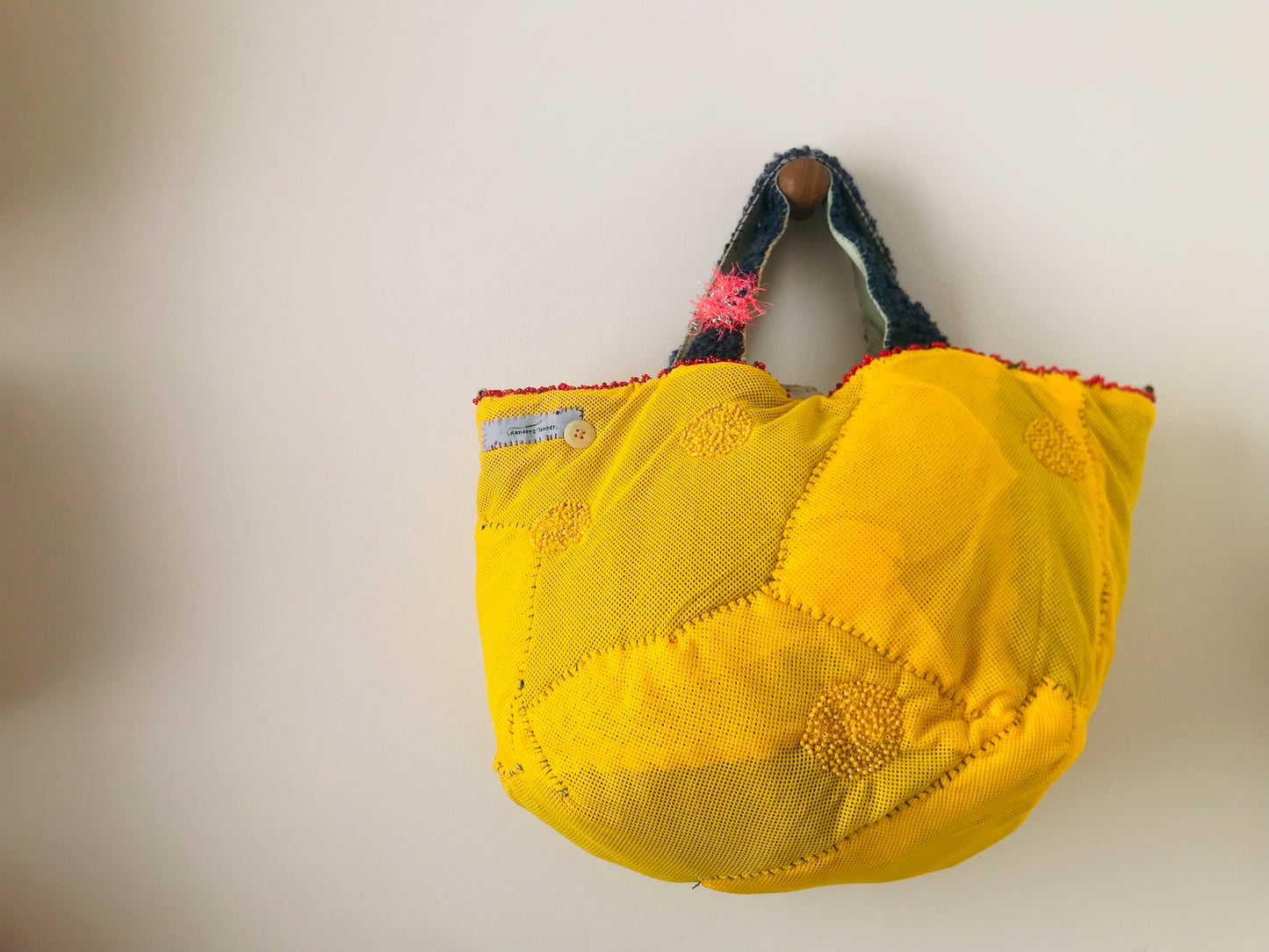 Bag Hand-sewn bag Fabric tote bag Slow fashion Handmade 2166