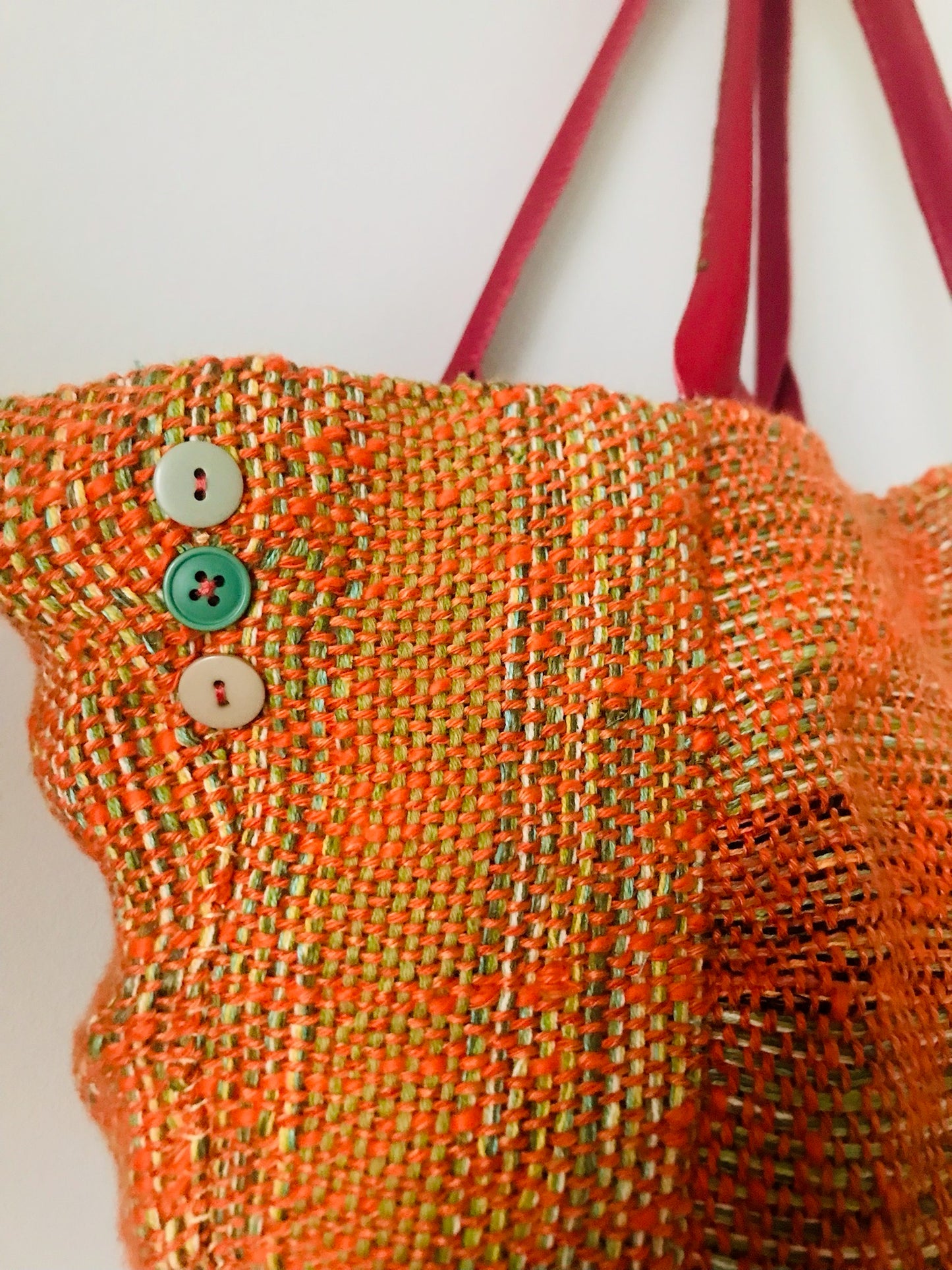 Bag   手縫いのバッグ　布製　トートバッグ　スローファッション　ハンドメイド　2124