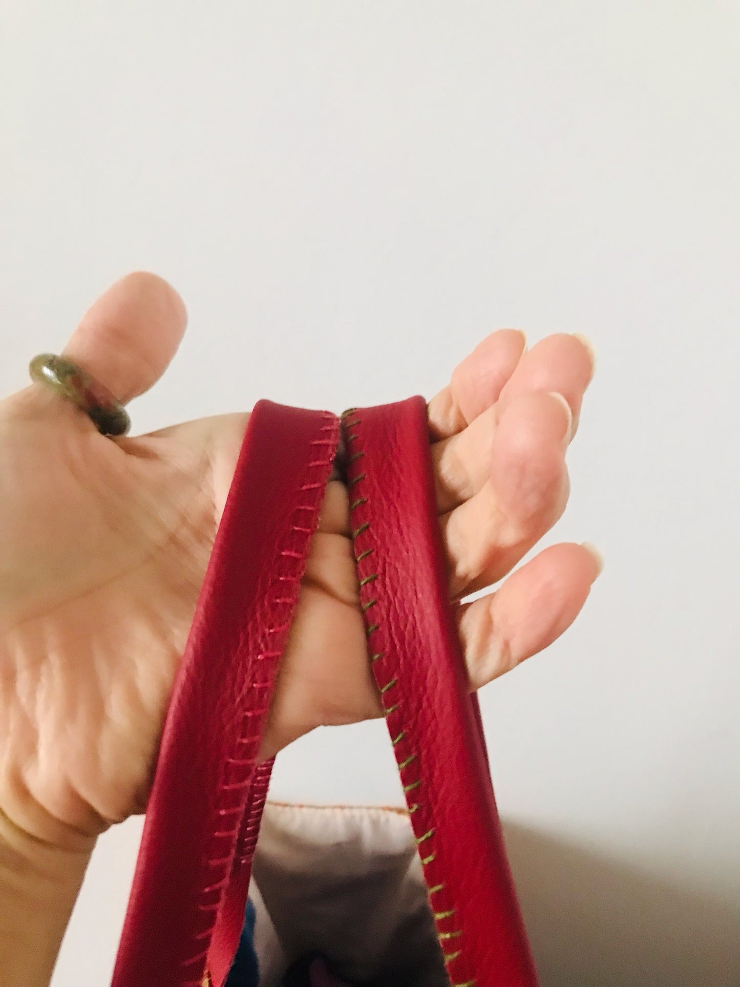 Bag   手縫いのバッグ　布製　トートバッグ　スローファッション　ハンドメイド　2124