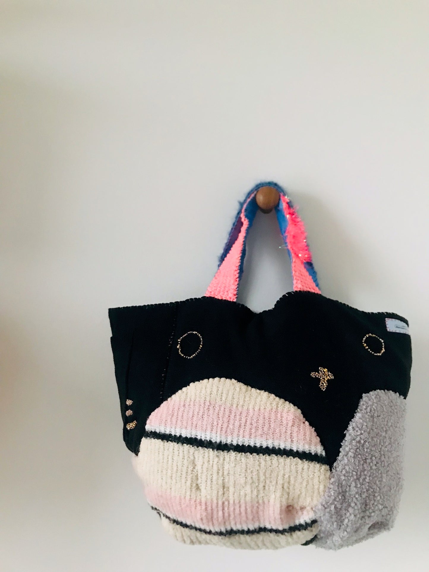 Bag Hand-sewn bag Fabric tote bag Slow fashion Handmade 2113