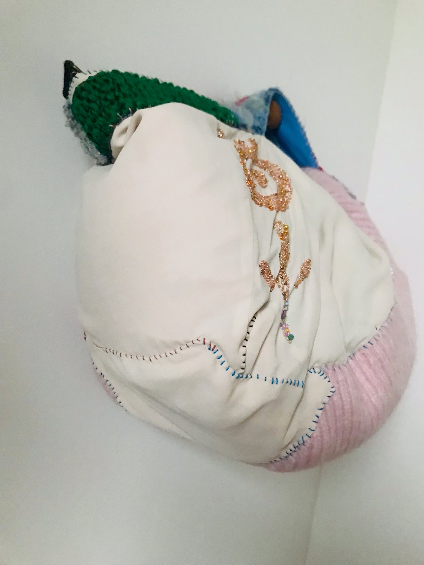 Bag   手縫いのバッグ　布製　トートバッグ　スローファッション　ハンドメイド　2123