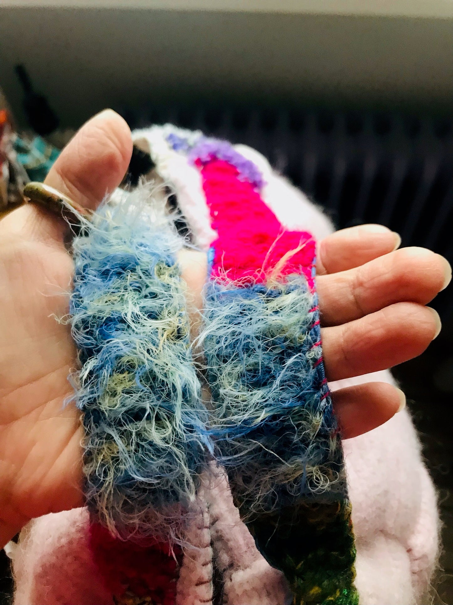 Bag   手縫いのバッグ　布製　トートバッグ　スローファッション　ハンドメイド　2123