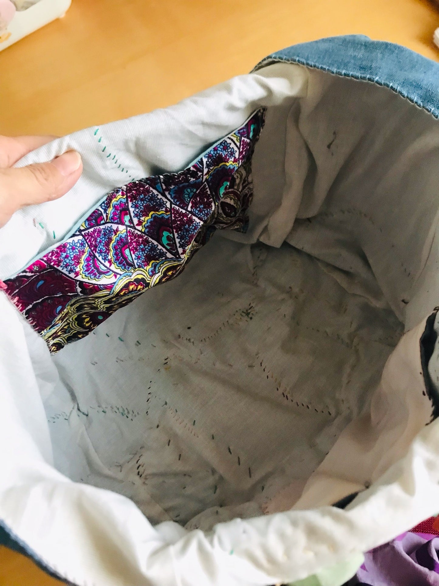 【Reserved items ご予約品】はる様　ご注文品　Bag 手縫いのバッグ　布製　スローファッション　ハンドメイド　2点