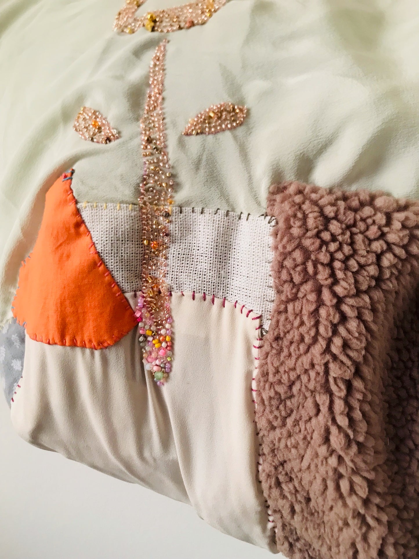 Bag Hand-sewn bag Fabric tote bag Slow fashion Handmade 2126