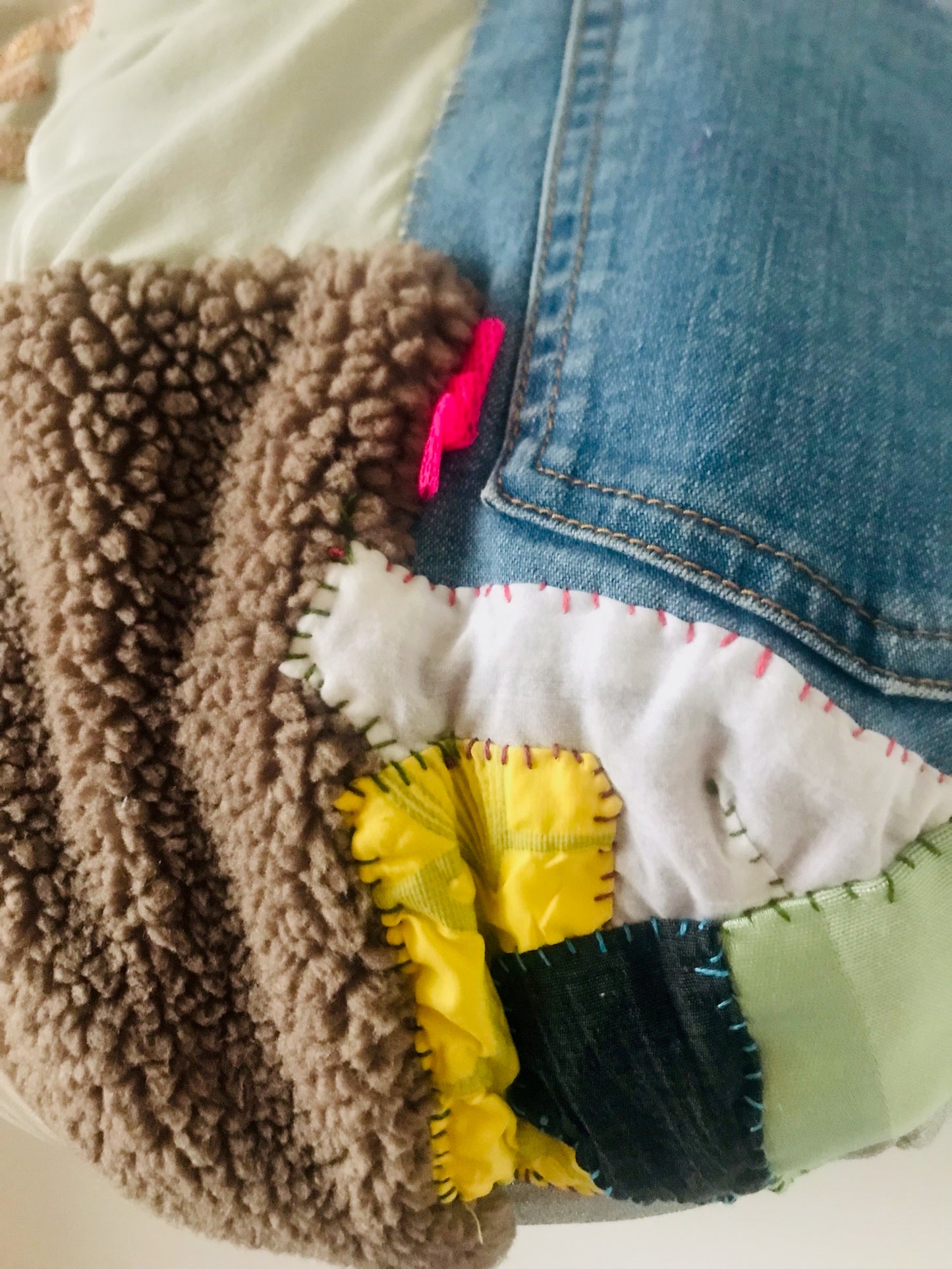 Bag Hand-sewn bag Fabric tote bag Slow fashion Handmade 2126