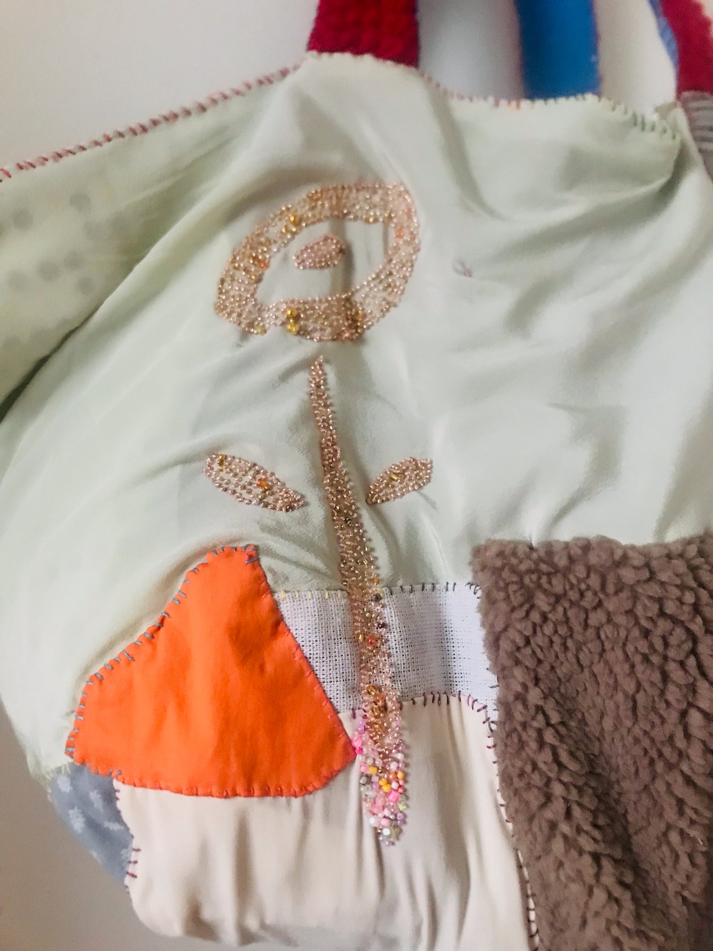 Bag Hand-sewn bag Fabric tote bag Slow fashion Handmade 2126