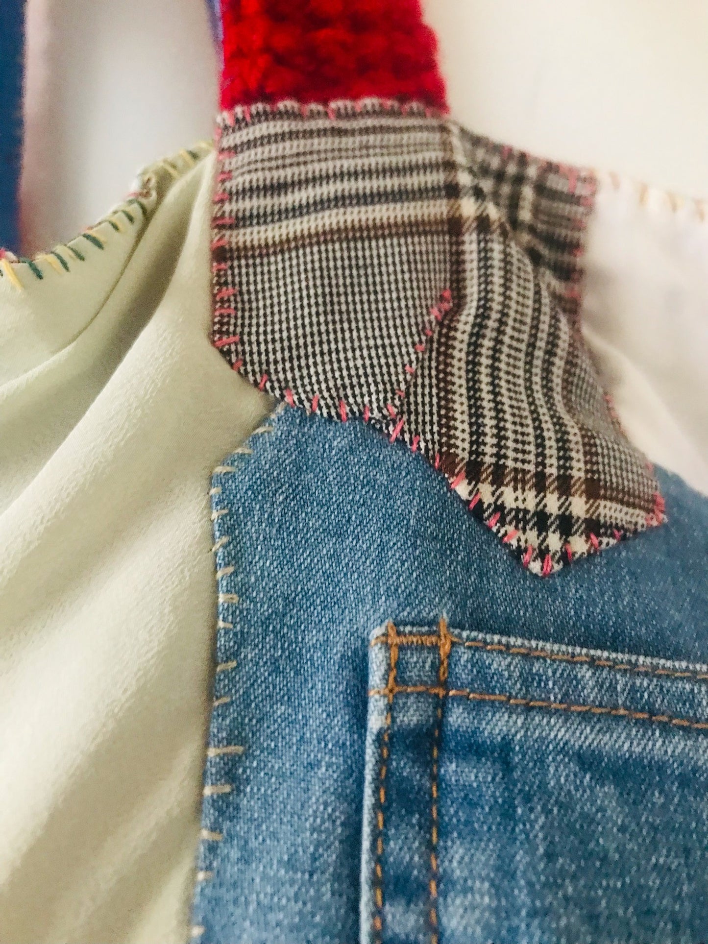 Bag Hand-sewn bag Fabric tote bag Slow fashion Handmade 2126