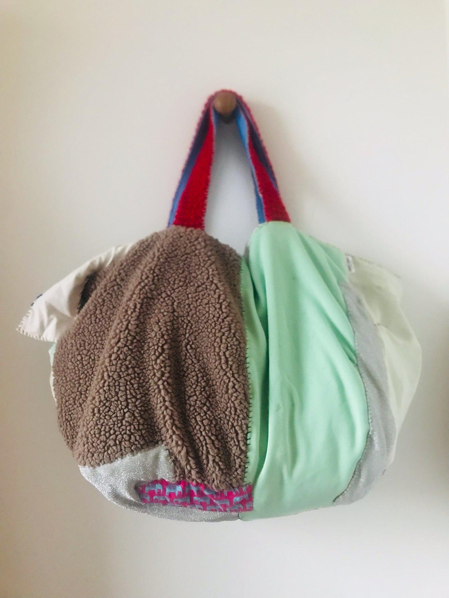 Bag Hand-sewn bag Fabric tote bag Slow fashion Handmade 2126