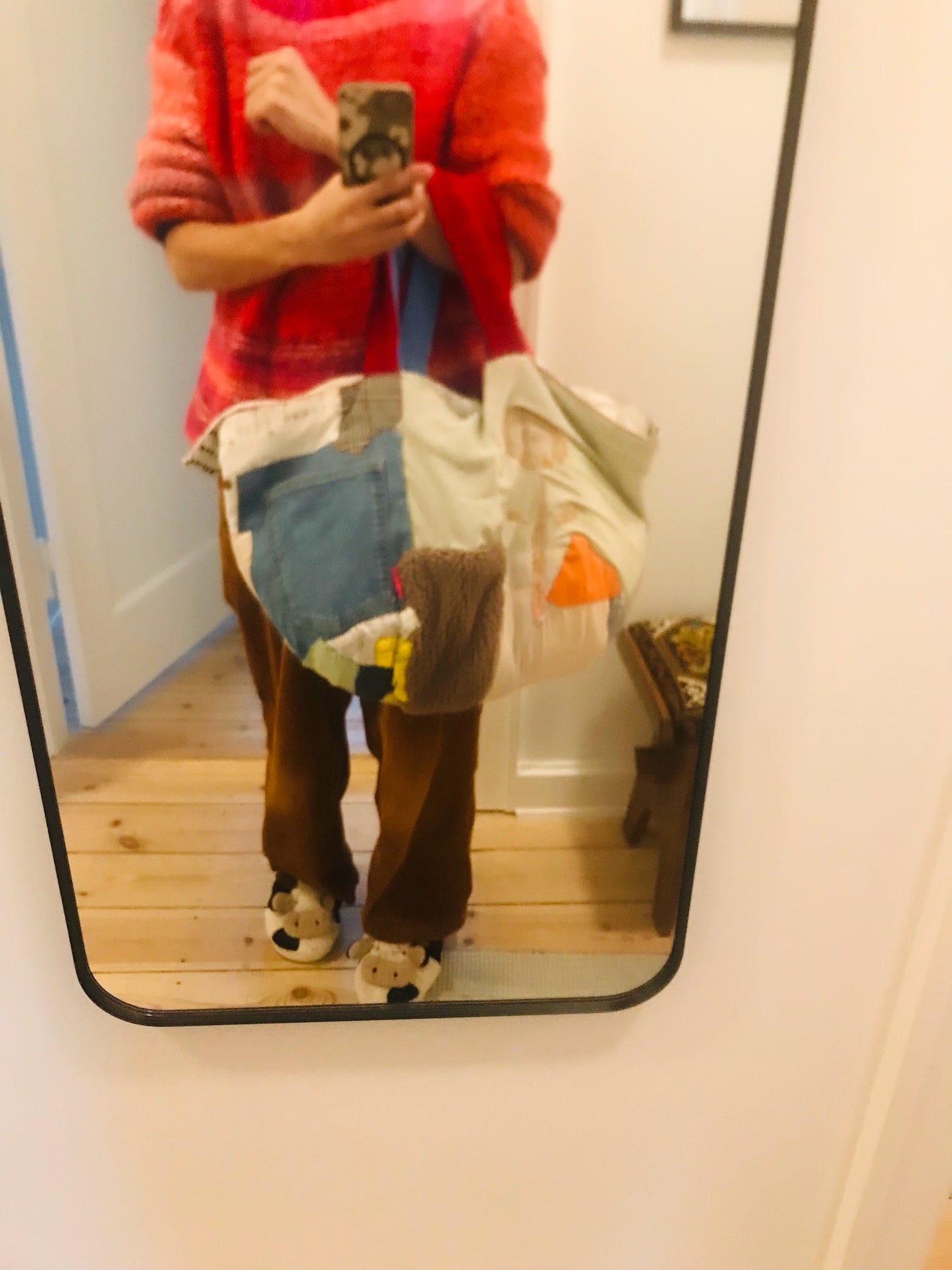 Bag Hand-sewn bag Fabric tote bag Slow fashion Handmade 2126