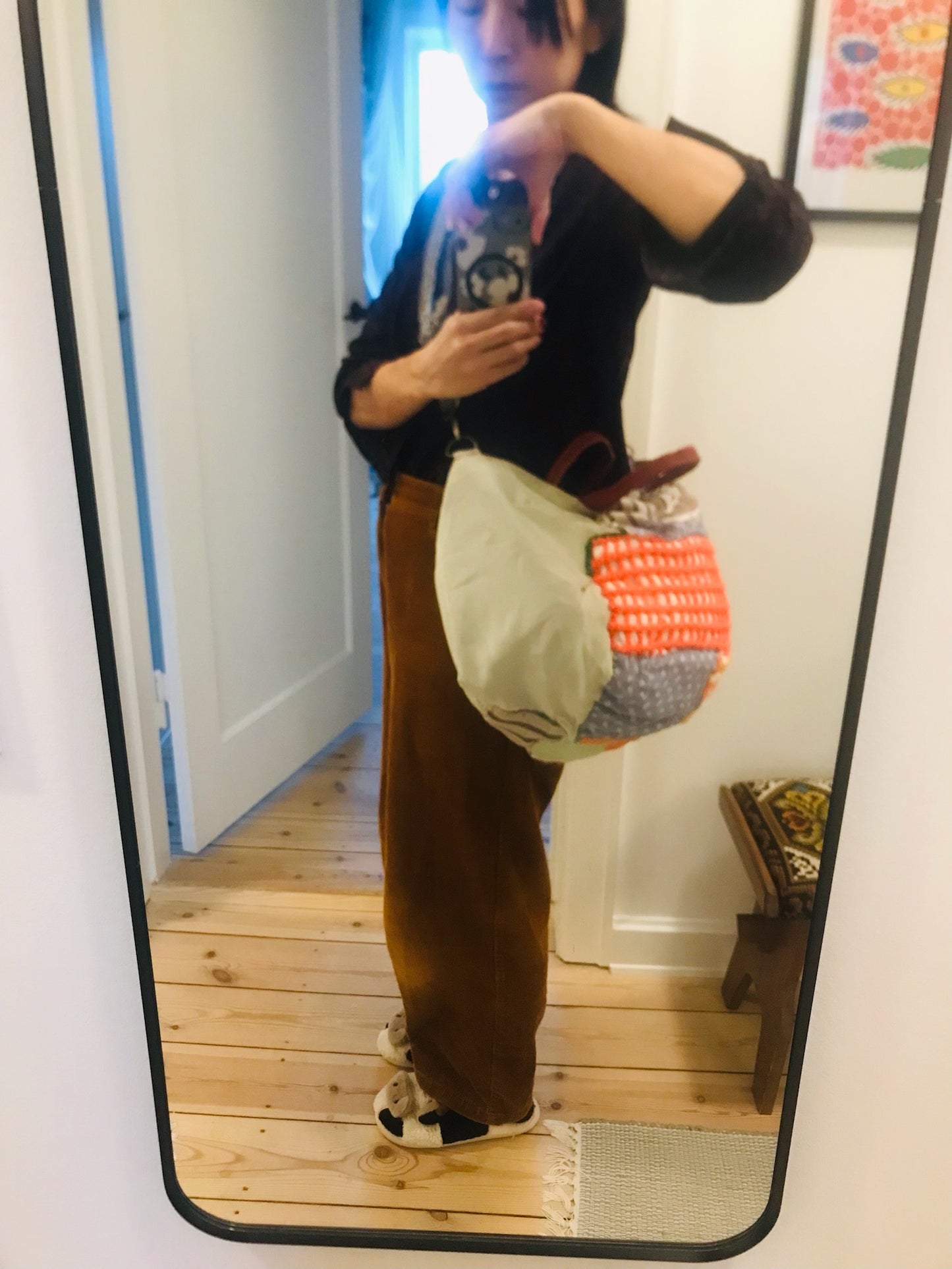 [Reserved items] Zhang Cassie's order Bag Hand-sewn bag Fabric Slow fashion Handmade 2127