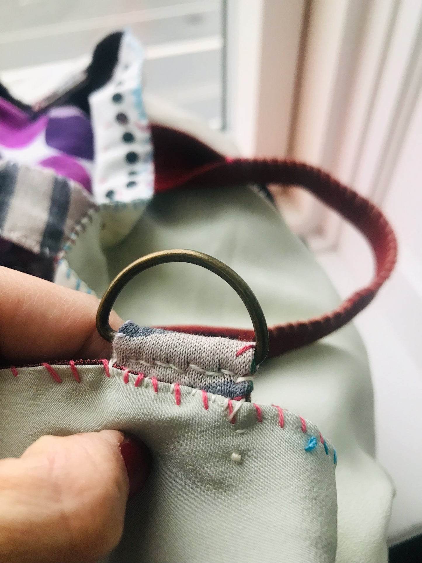 [Reserved items] Zhang Cassie's order Bag Hand-sewn bag Fabric Slow fashion Handmade 2127