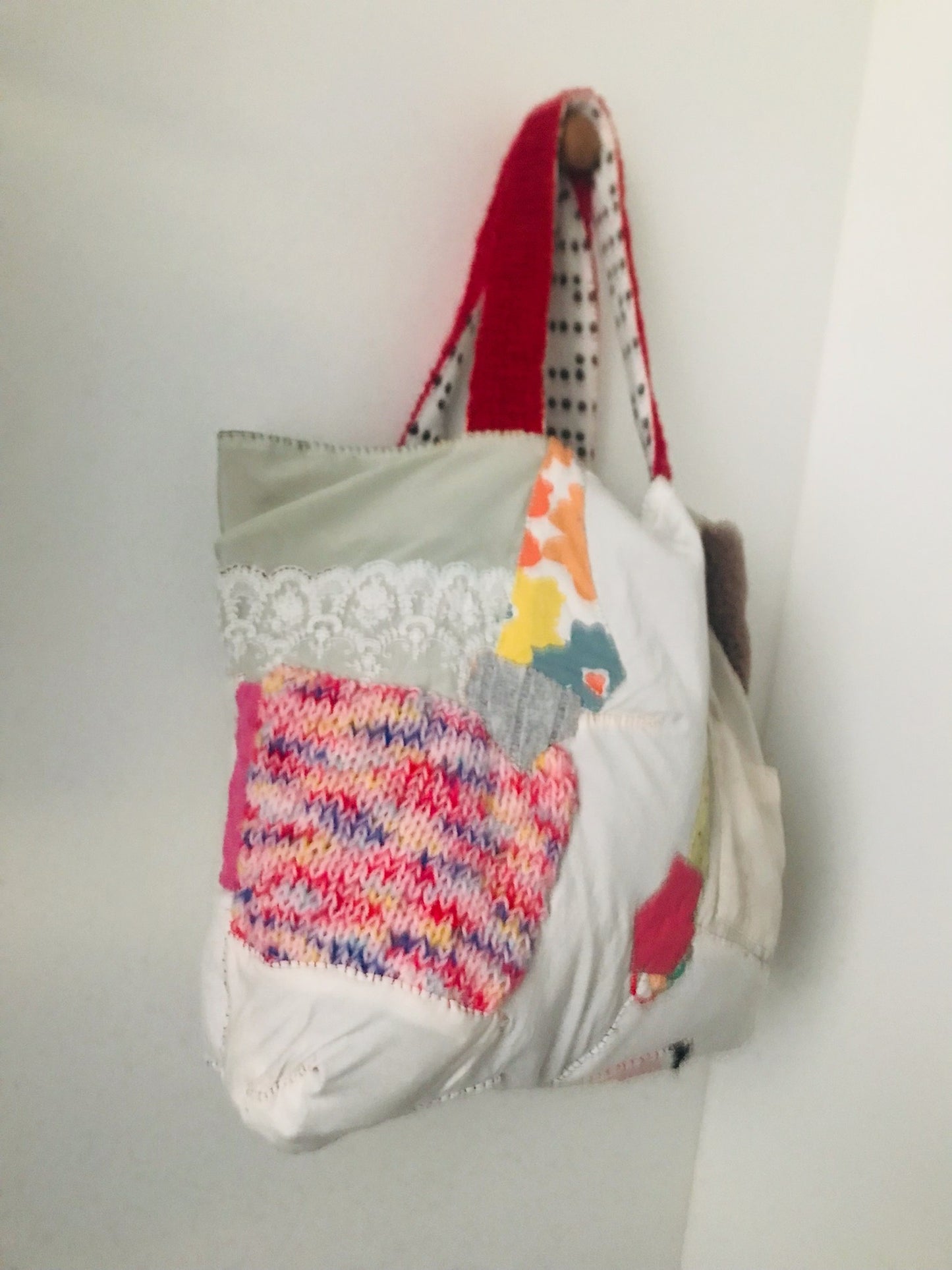 Bag Hand-sewn bag Fabric tote bag Slow fashion Handmade 2130