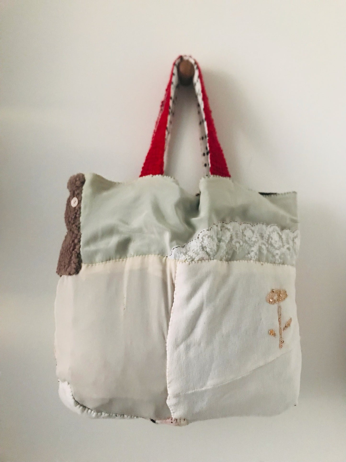 Bag Hand-sewn bag Fabric tote bag Slow fashion Handmade 2130