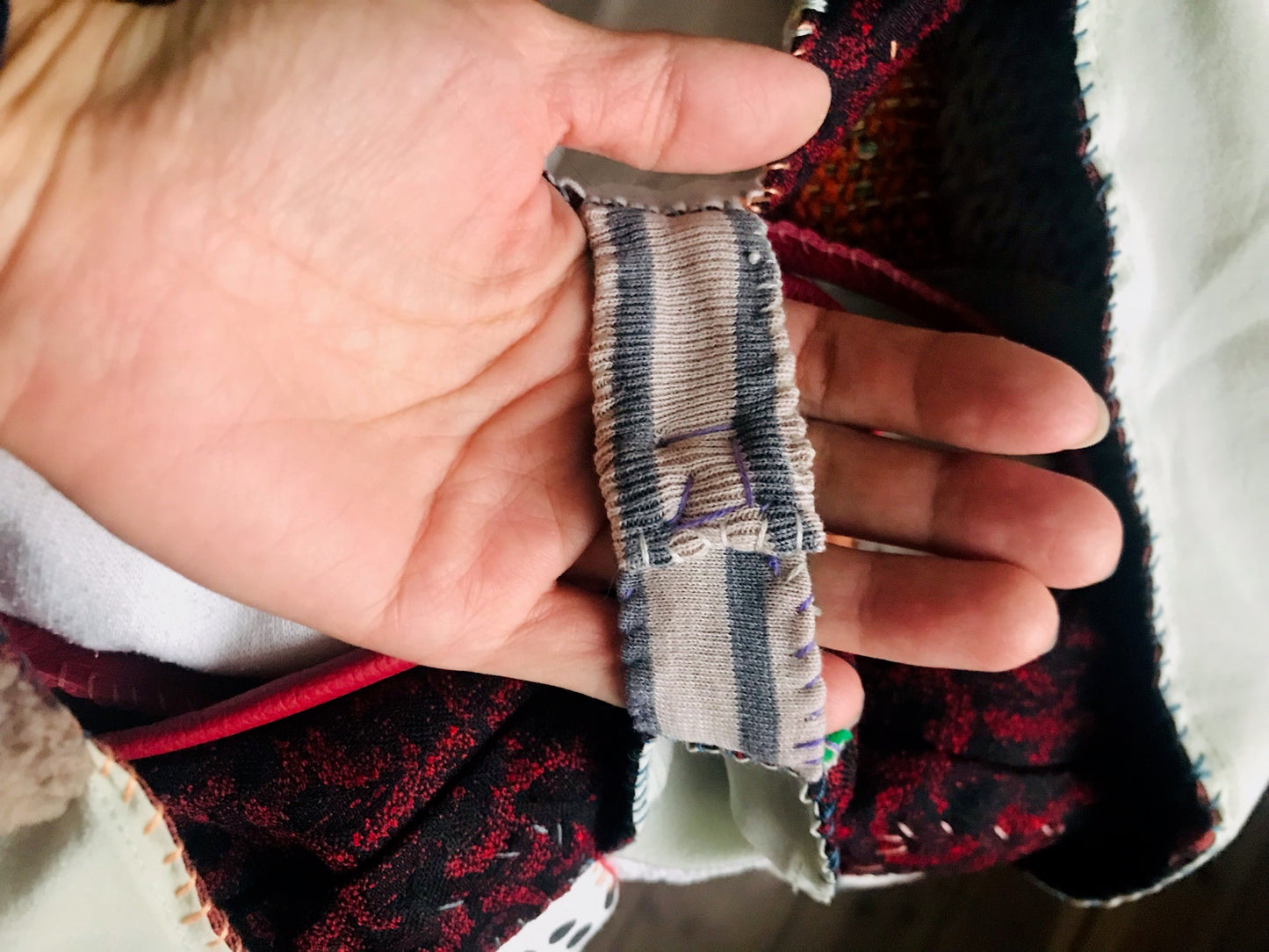 Bag Hand-sewn bag Fabric tote bag Slow fashion Handmade 2130