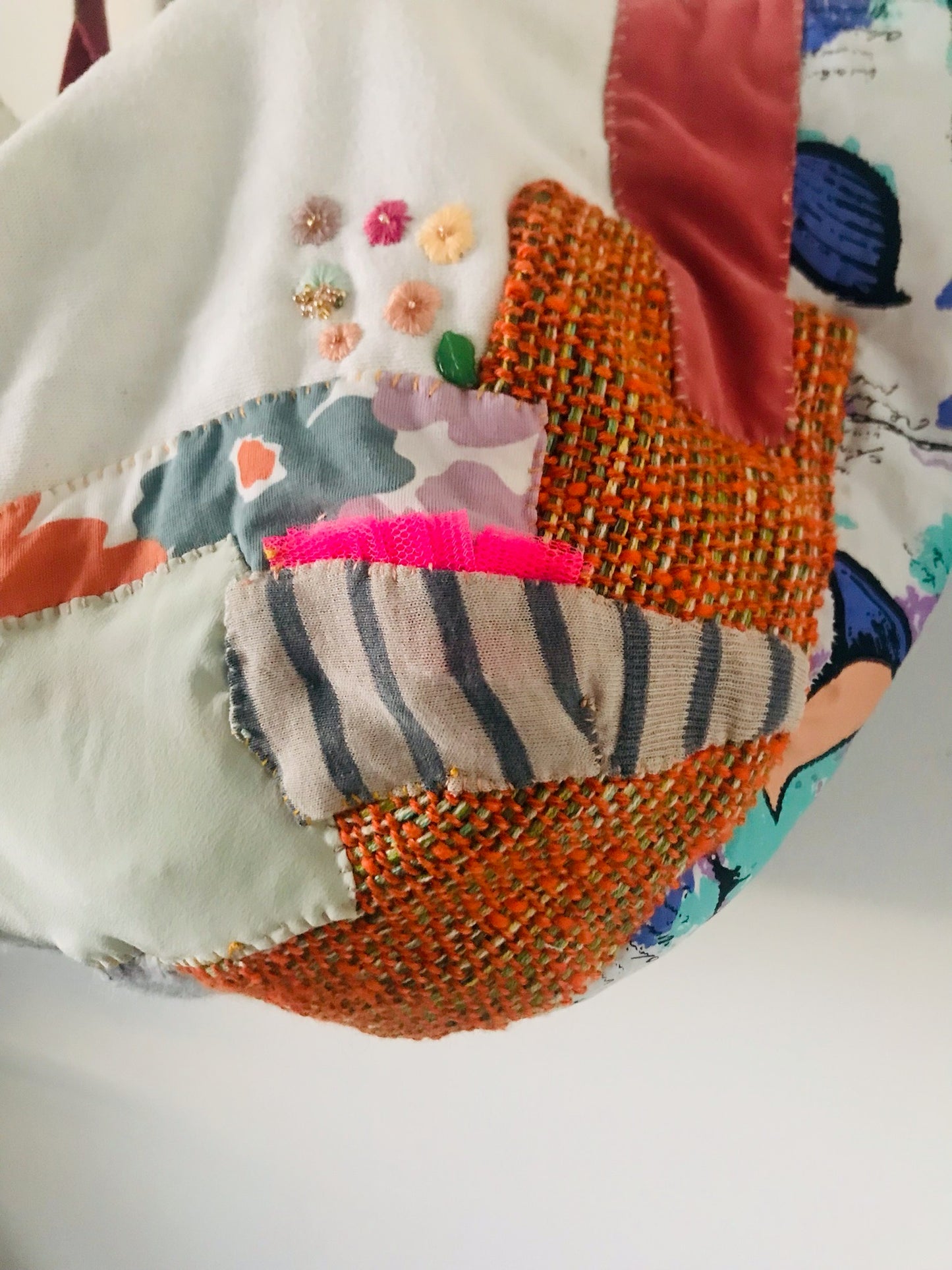 Bag Hand-sewn bag Fabric tote bag Slow fashion Handmade 2131