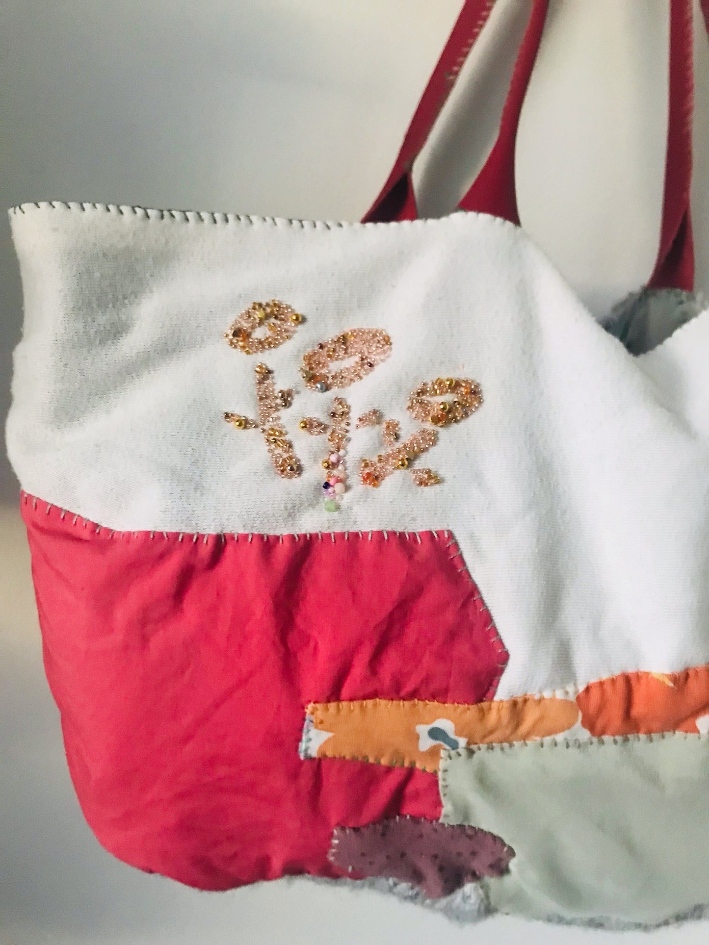 Bag Hand-sewn bag Fabric tote bag Slow fashion Handmade 2131