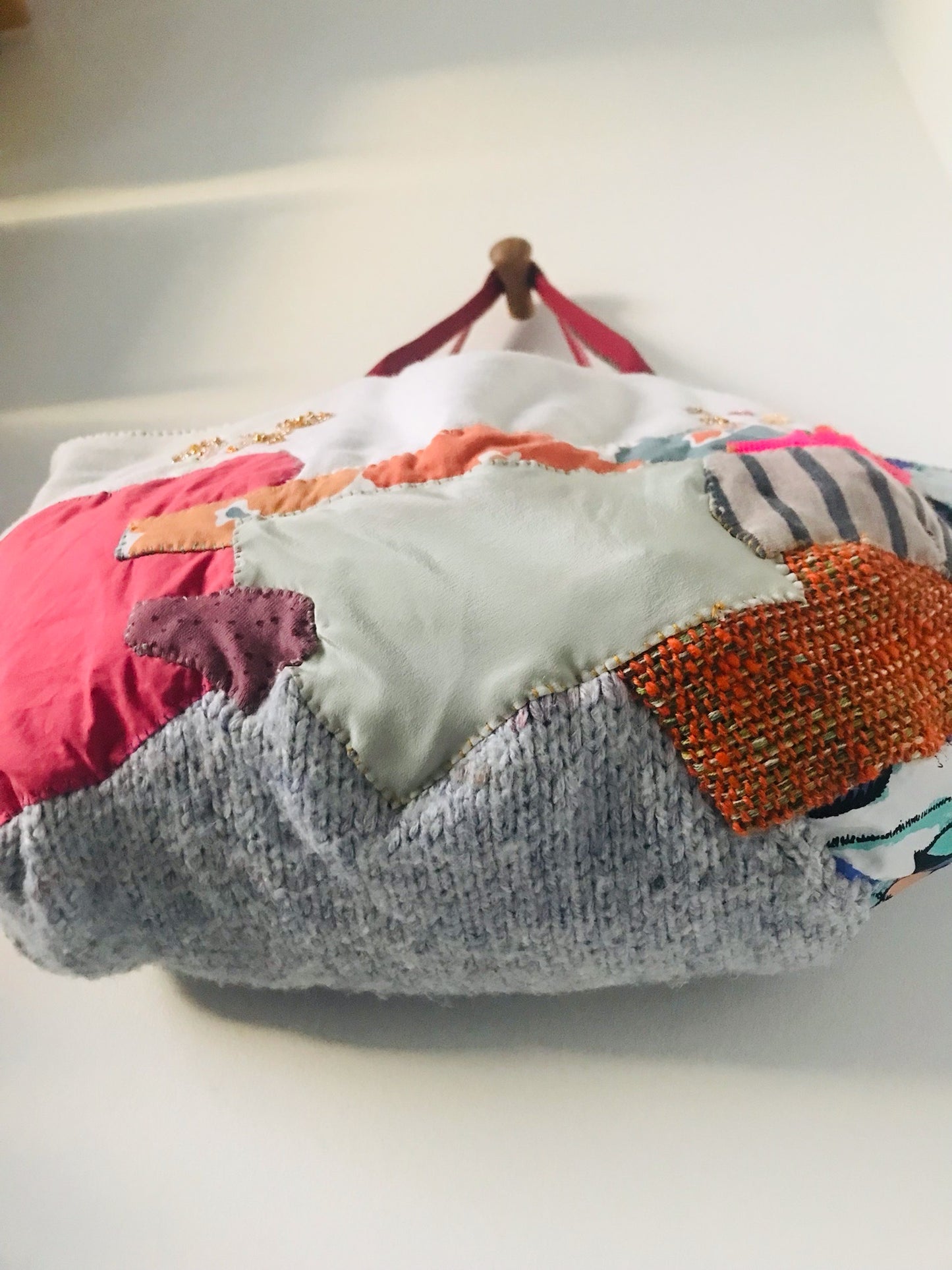 Bag Hand-sewn bag Fabric tote bag Slow fashion Handmade 2131