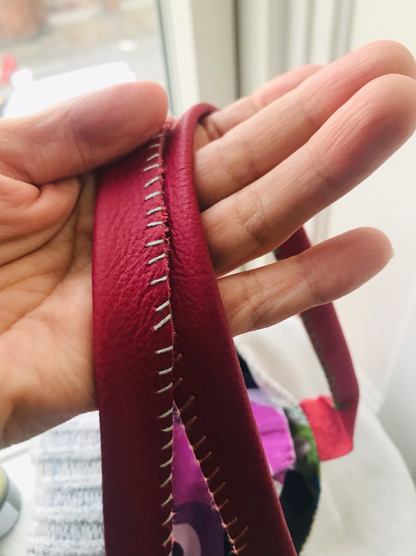 Bag Hand-sewn bag Fabric tote bag Slow fashion Handmade 2131