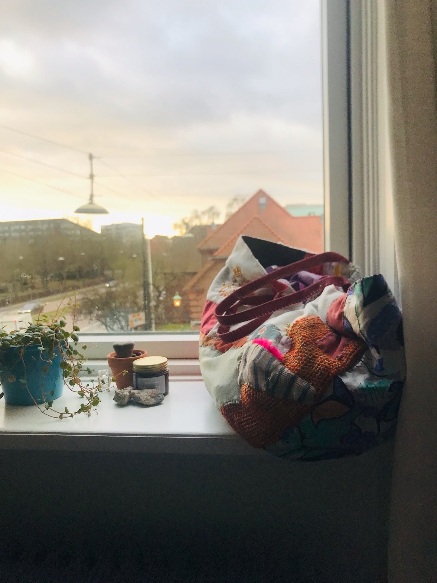 Bag Hand-sewn bag Fabric tote bag Slow fashion Handmade 2131