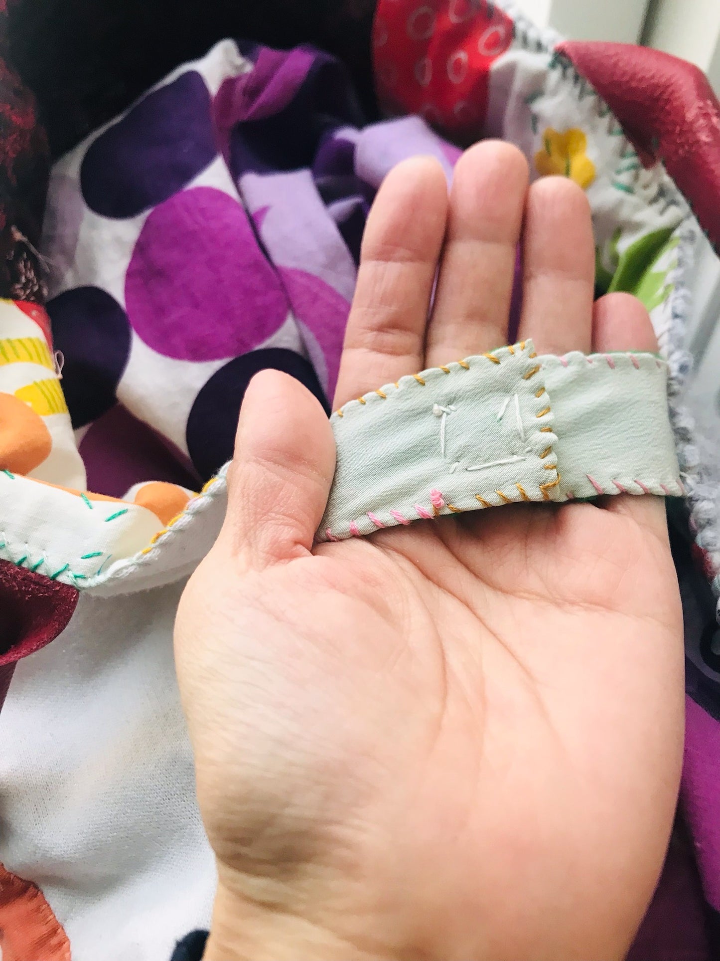 Bag Hand-sewn bag Fabric tote bag Slow fashion Handmade 2131