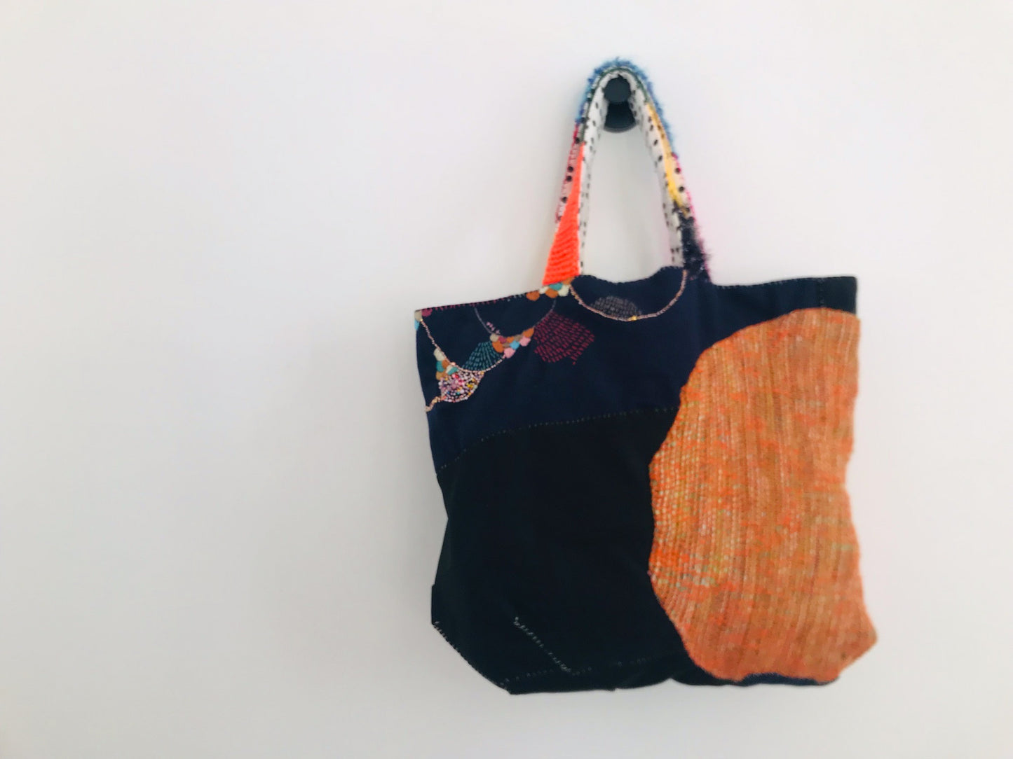 Bag Hand-sewn bag Fabric tote bag Slow fashion Handmade 2134