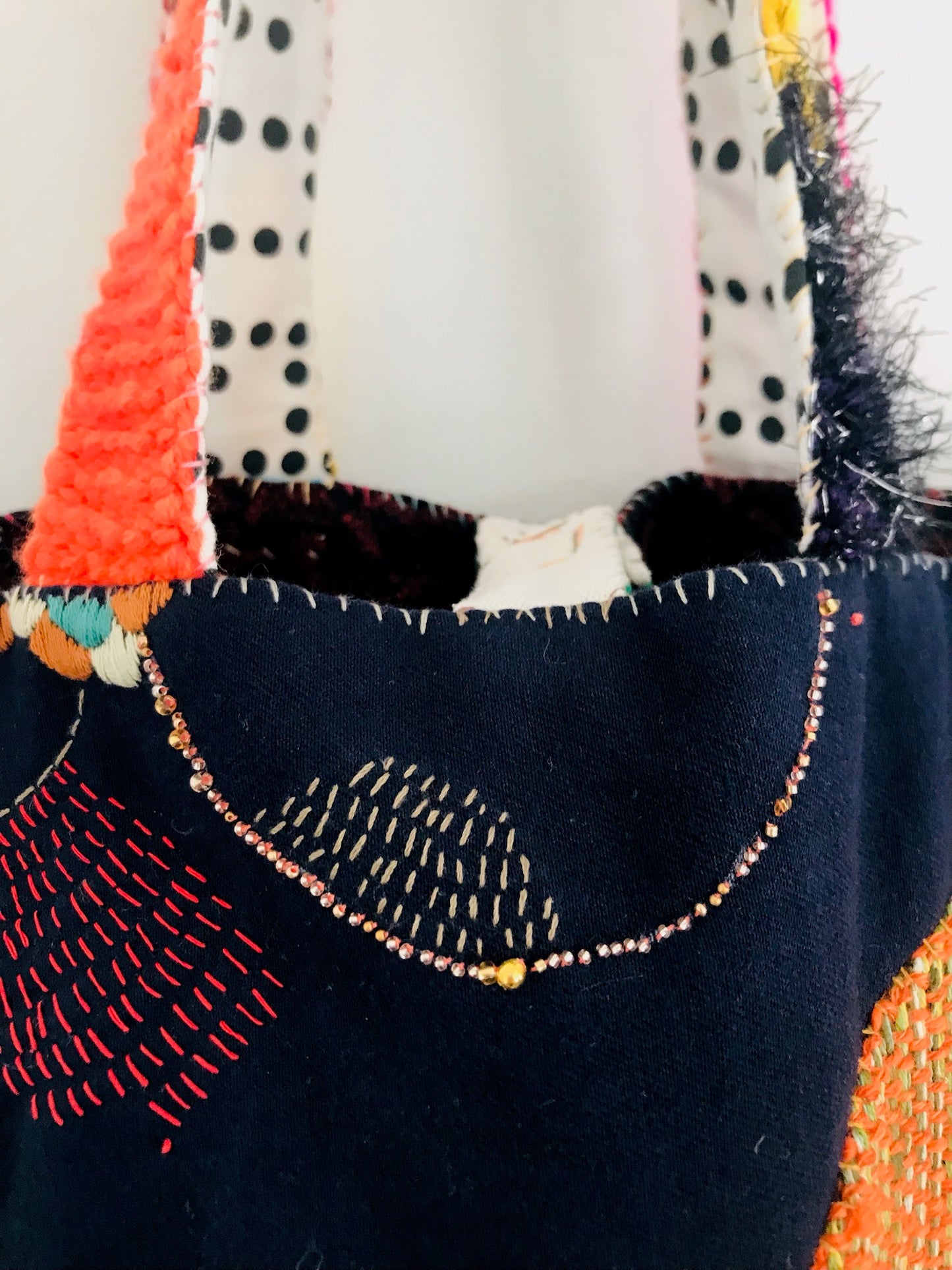 Bag Hand-sewn bag Fabric tote bag Slow fashion Handmade 2134