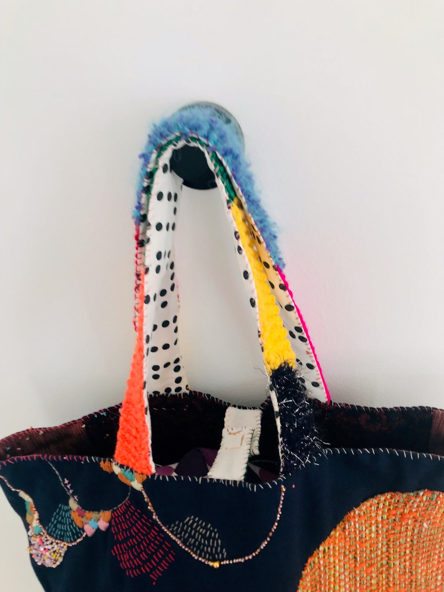 Bag Hand-sewn bag Fabric tote bag Slow fashion Handmade 2134