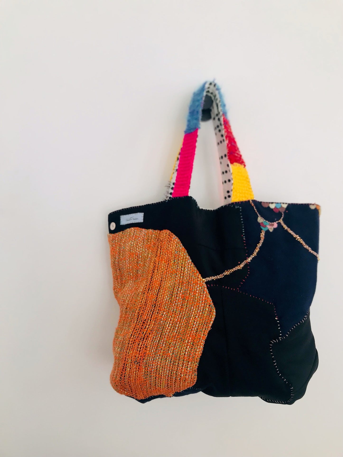 Bag Hand-sewn bag Fabric tote bag Slow fashion Handmade 2134