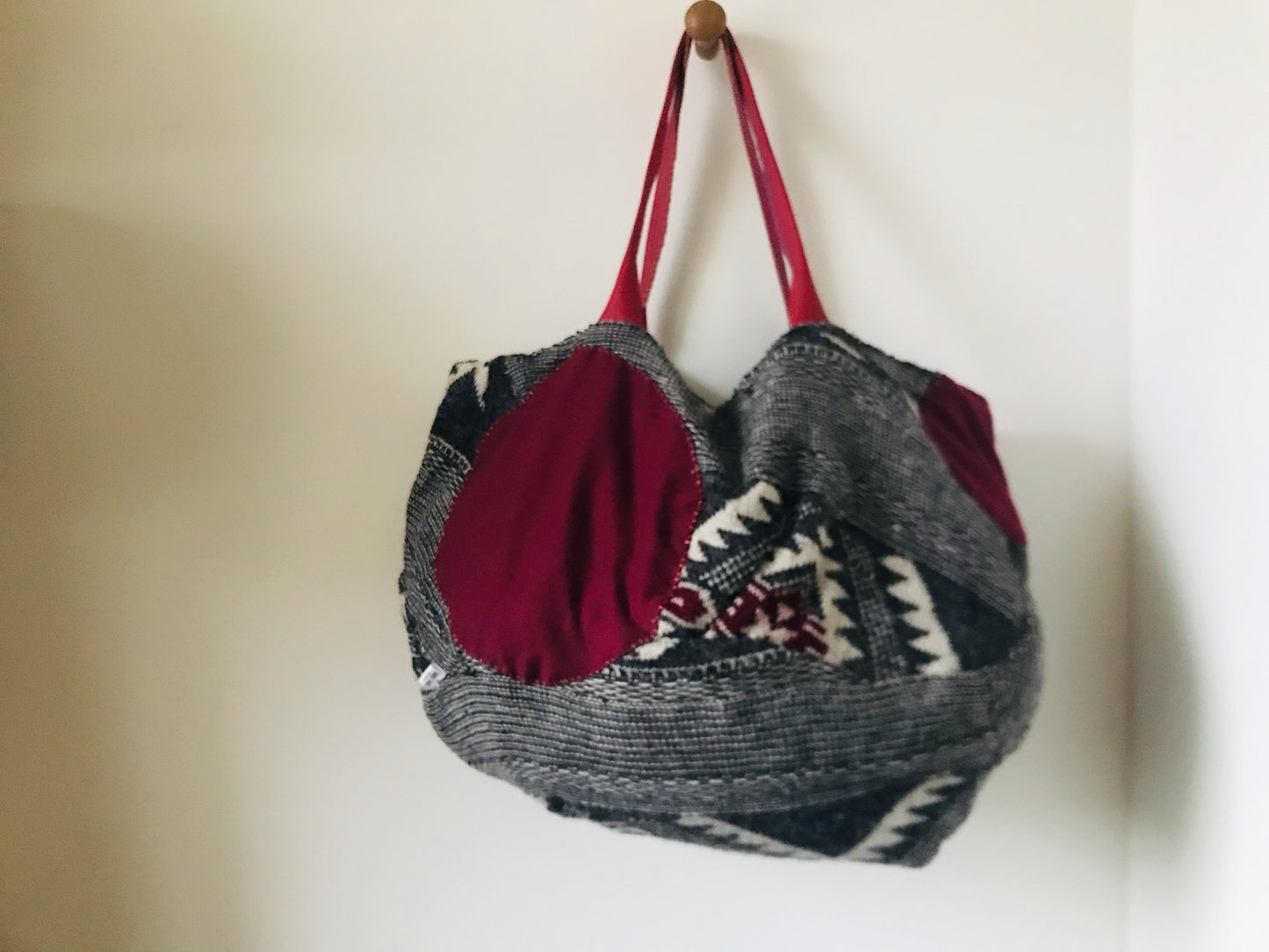 Håndsyet stoftaske Slow Fashion Håndlavet 2139