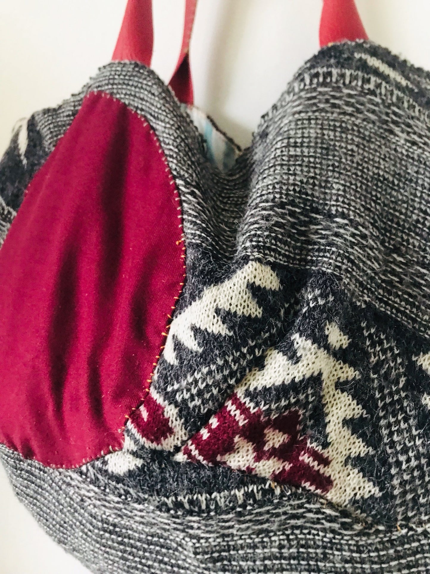 Håndsyet stoftaske Slow Fashion Håndlavet 2139