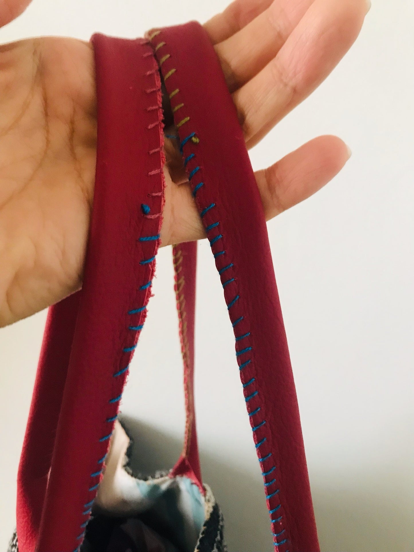 Håndsyet stoftaske Slow Fashion Håndlavet 2139