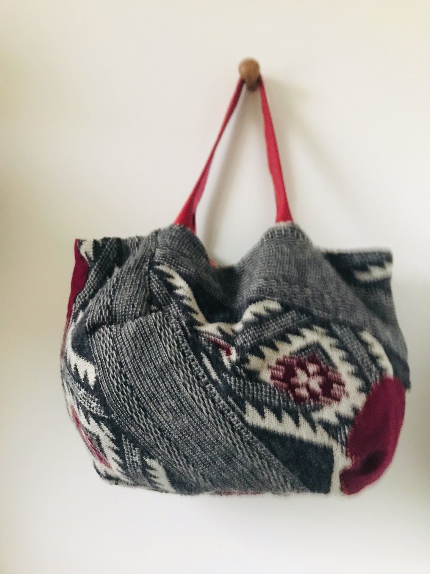 Håndsyet stoftaske Slow Fashion Håndlavet 2139