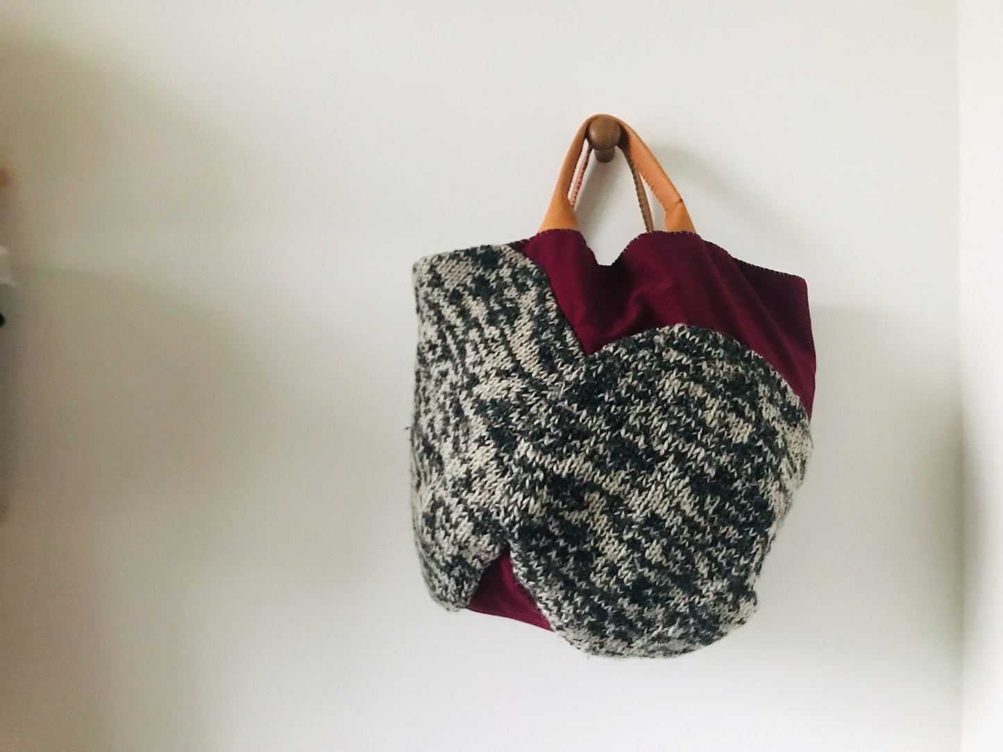 Bag Hand-sewn bag Fabric tote bag Slow fashion Handmade 2135