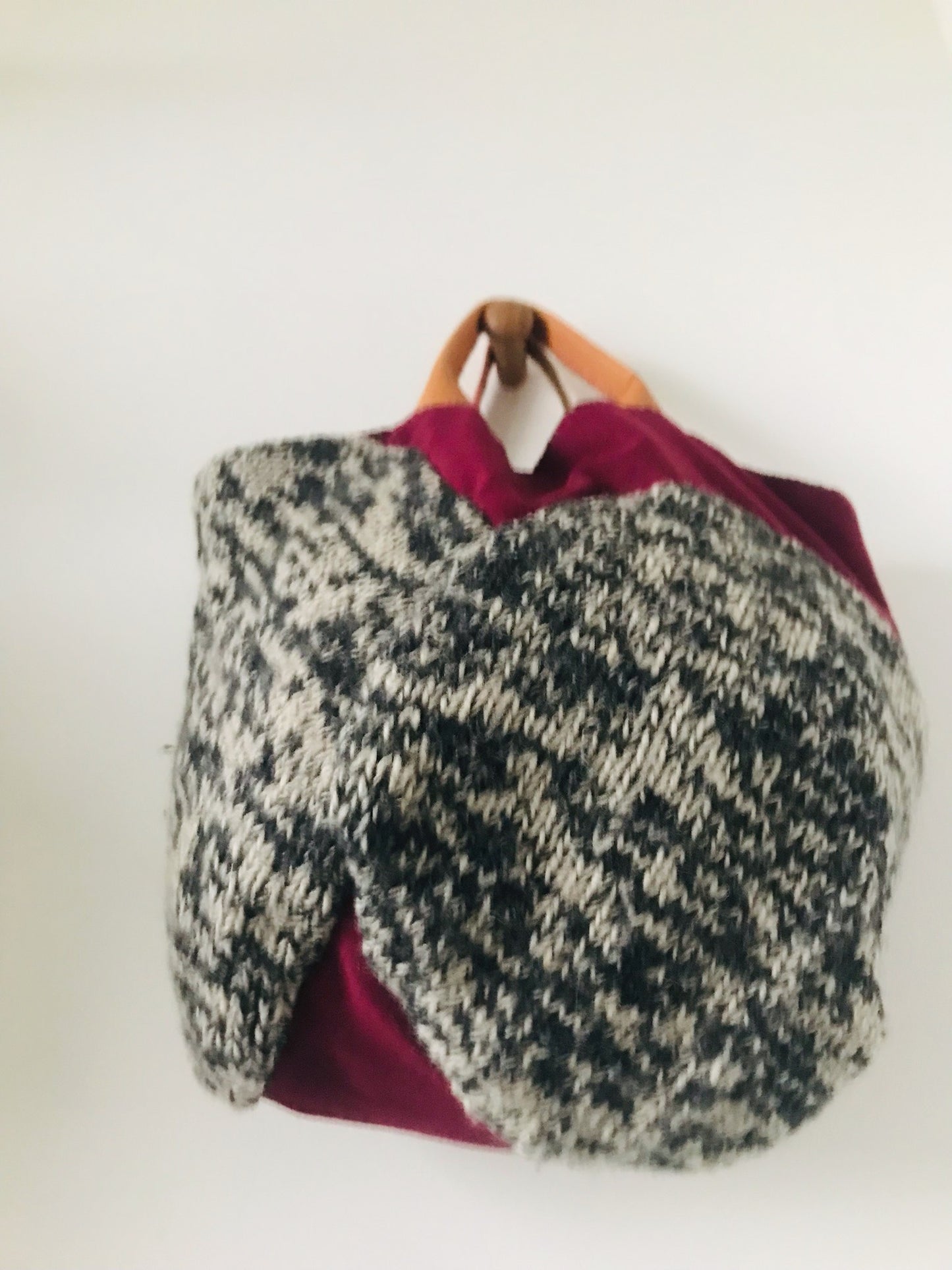 Bag Hand-sewn bag Fabric tote bag Slow fashion Handmade 2135