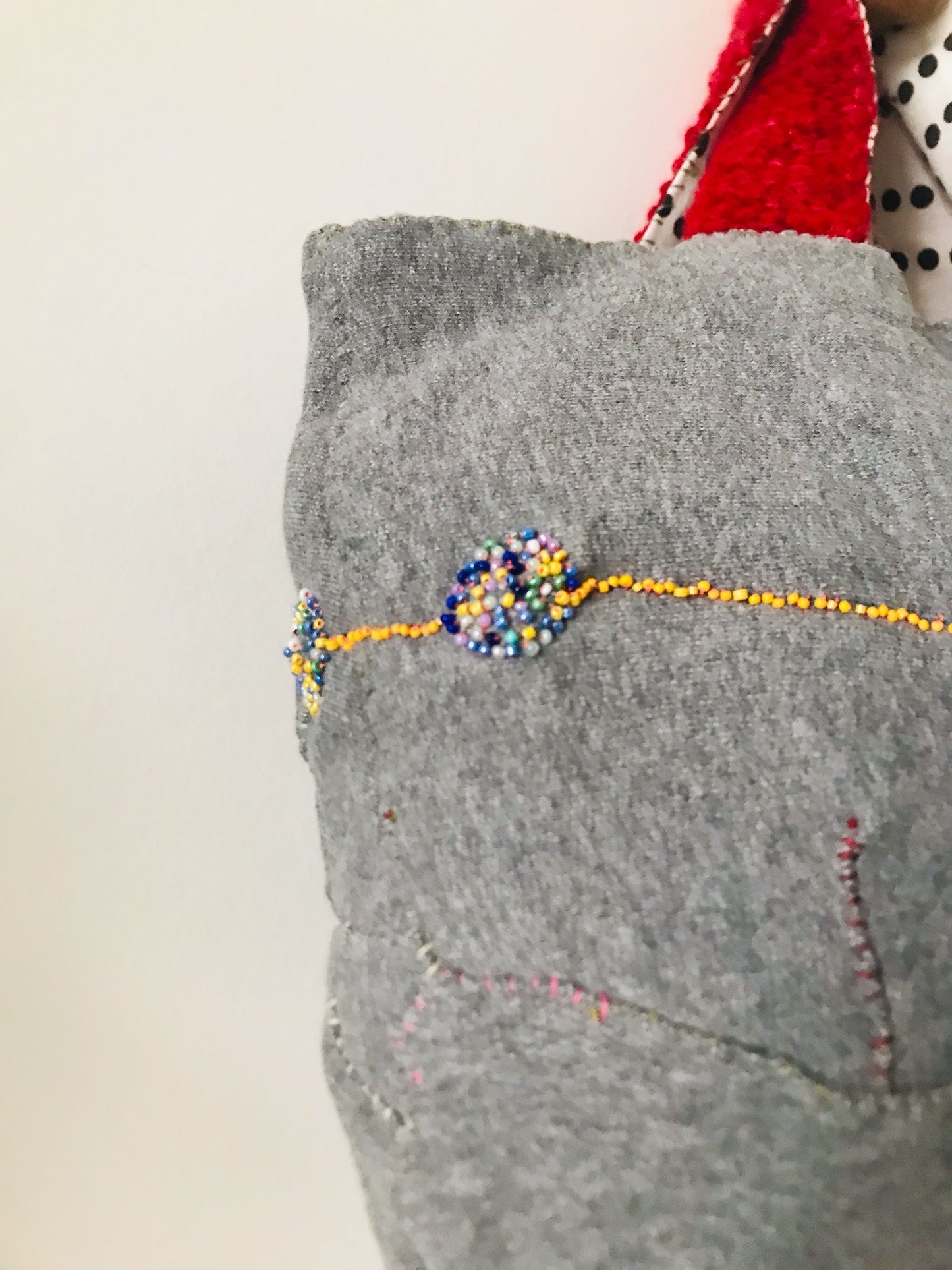 Bag 手縫いのバッグ　布製　トートバッグ　スローファッション　ハンドメイド　2138