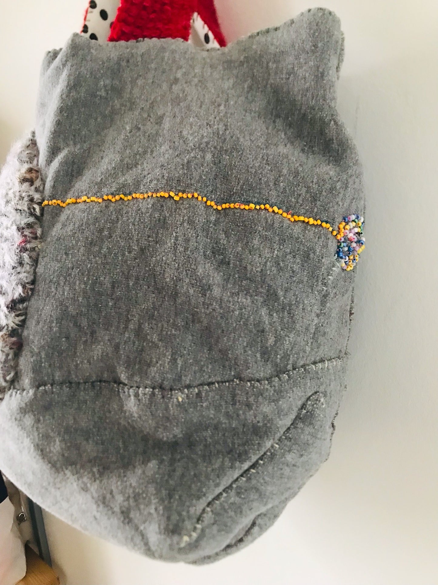 Bag 手縫いのバッグ　布製　トートバッグ　スローファッション　ハンドメイド　2138