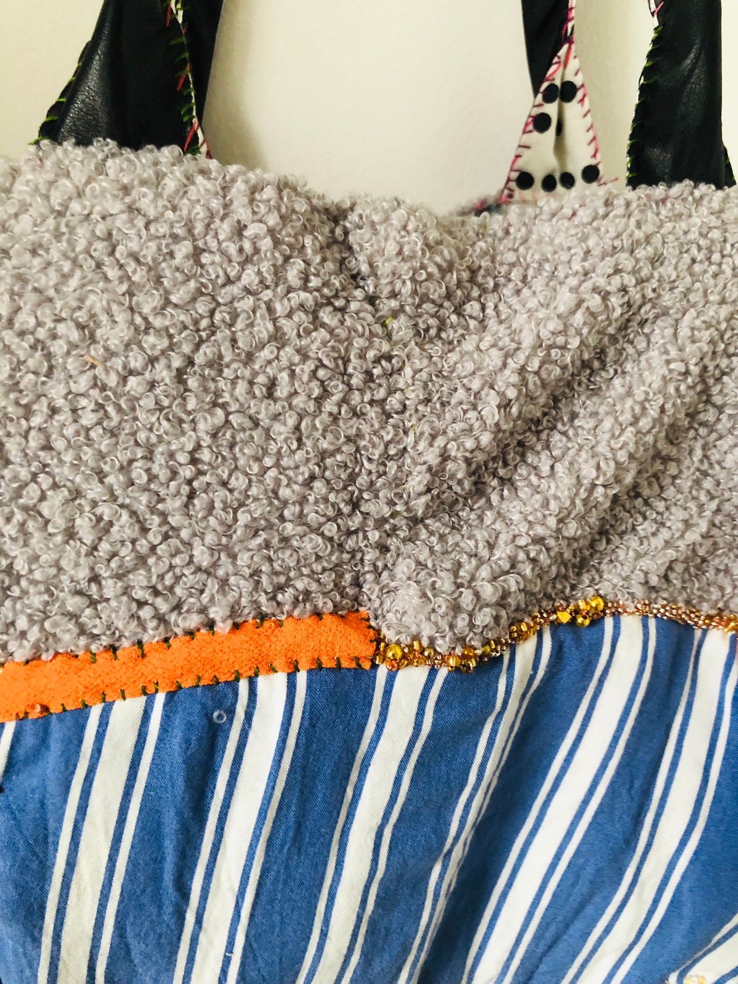 Bag Hand-sewn bag Fabric tote bag Slow fashion Handmade 2165