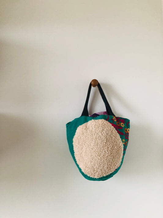 Bag Hand-sewn bag Fabric tote bag Slow fashion Handmade 2164