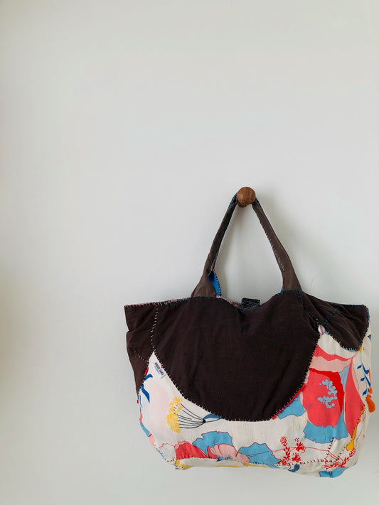 Bag Hand-sewn bag Fabric tote bag Slow fashion Handmade 2167