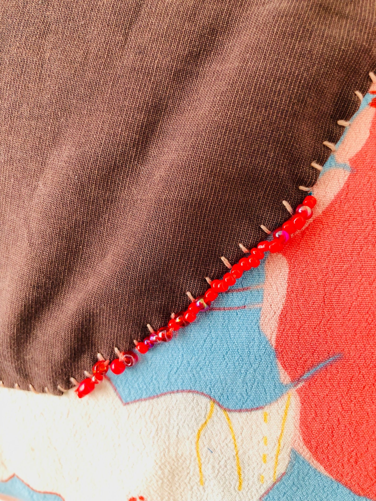 Bag 手縫いのバッグ　布製　トートバッグ　スローファッション　ハンドメイド　2167