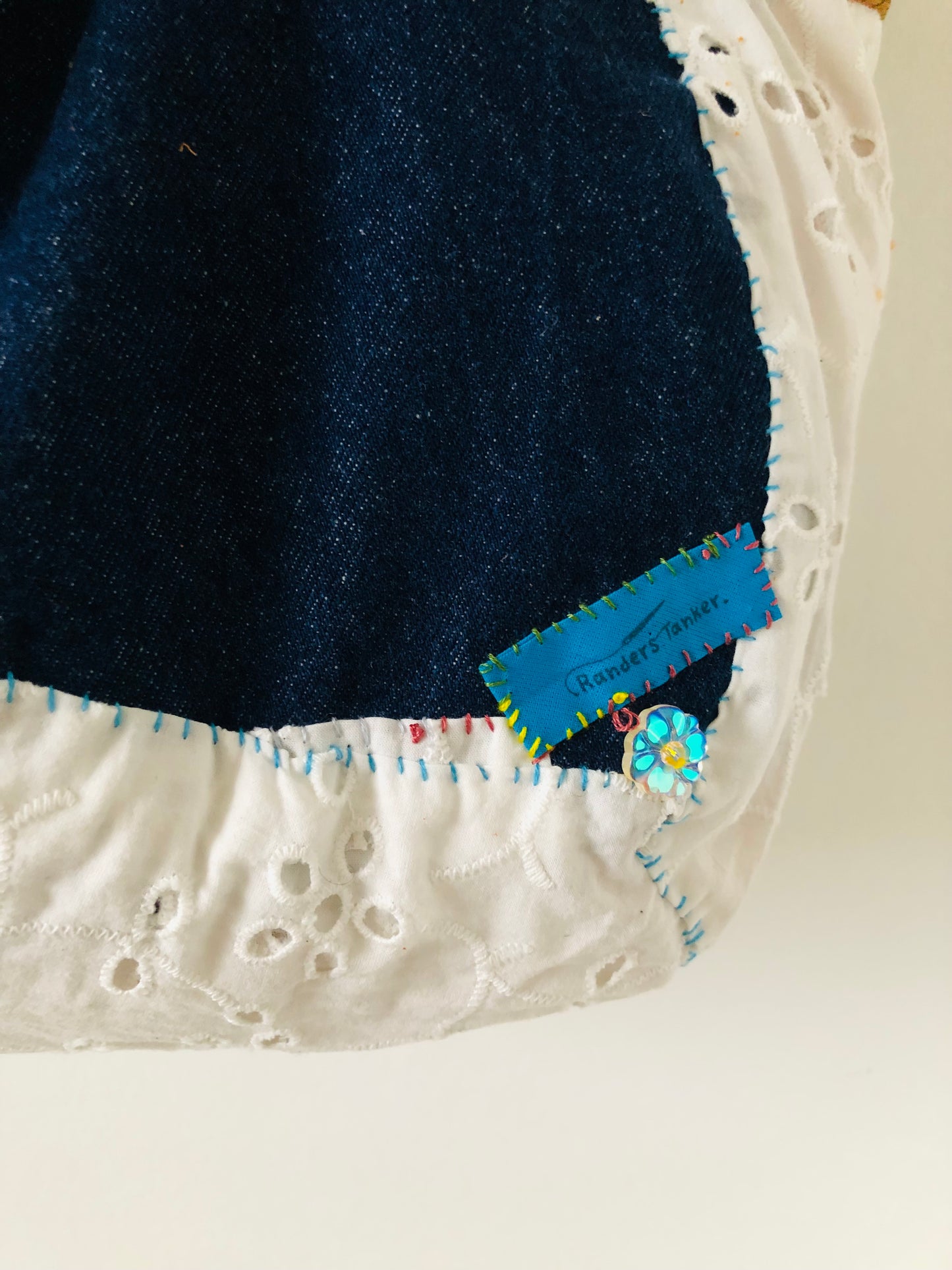 Bag Hand-sewn bag Fabric tote bag Slow fashion Handmade 2169