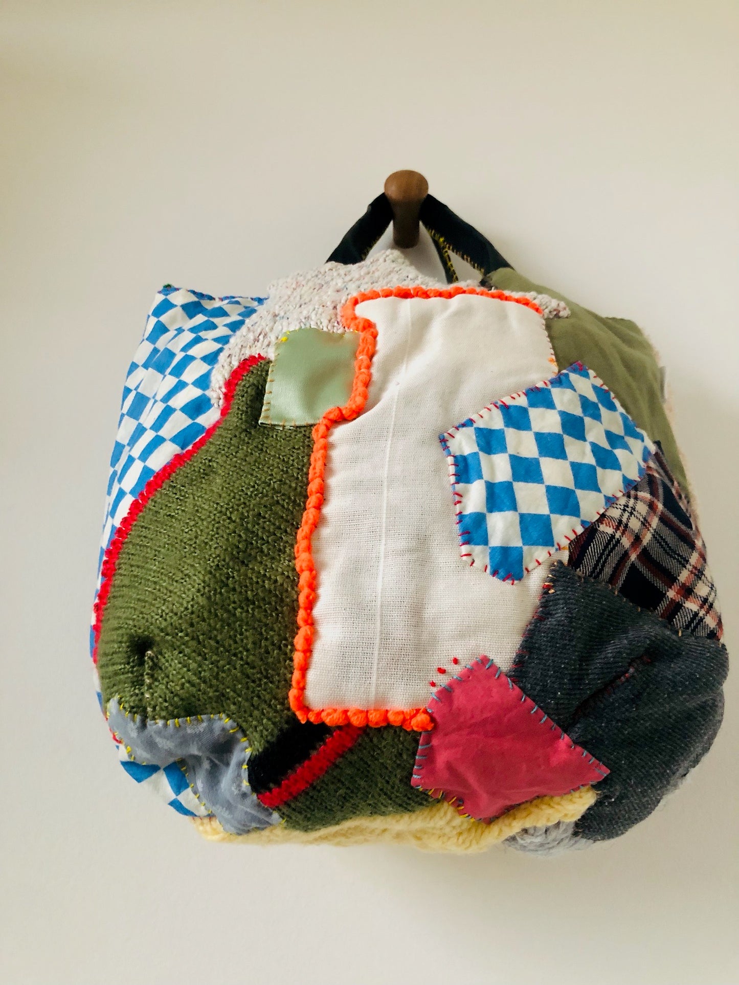 Håndsyet stoftaske Slow Fashion Håndlavet 2174