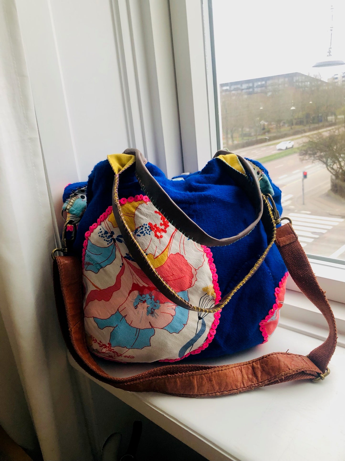 Bag Hand-sewn bag Fabric tote bag Slow fashion Handmade 2175