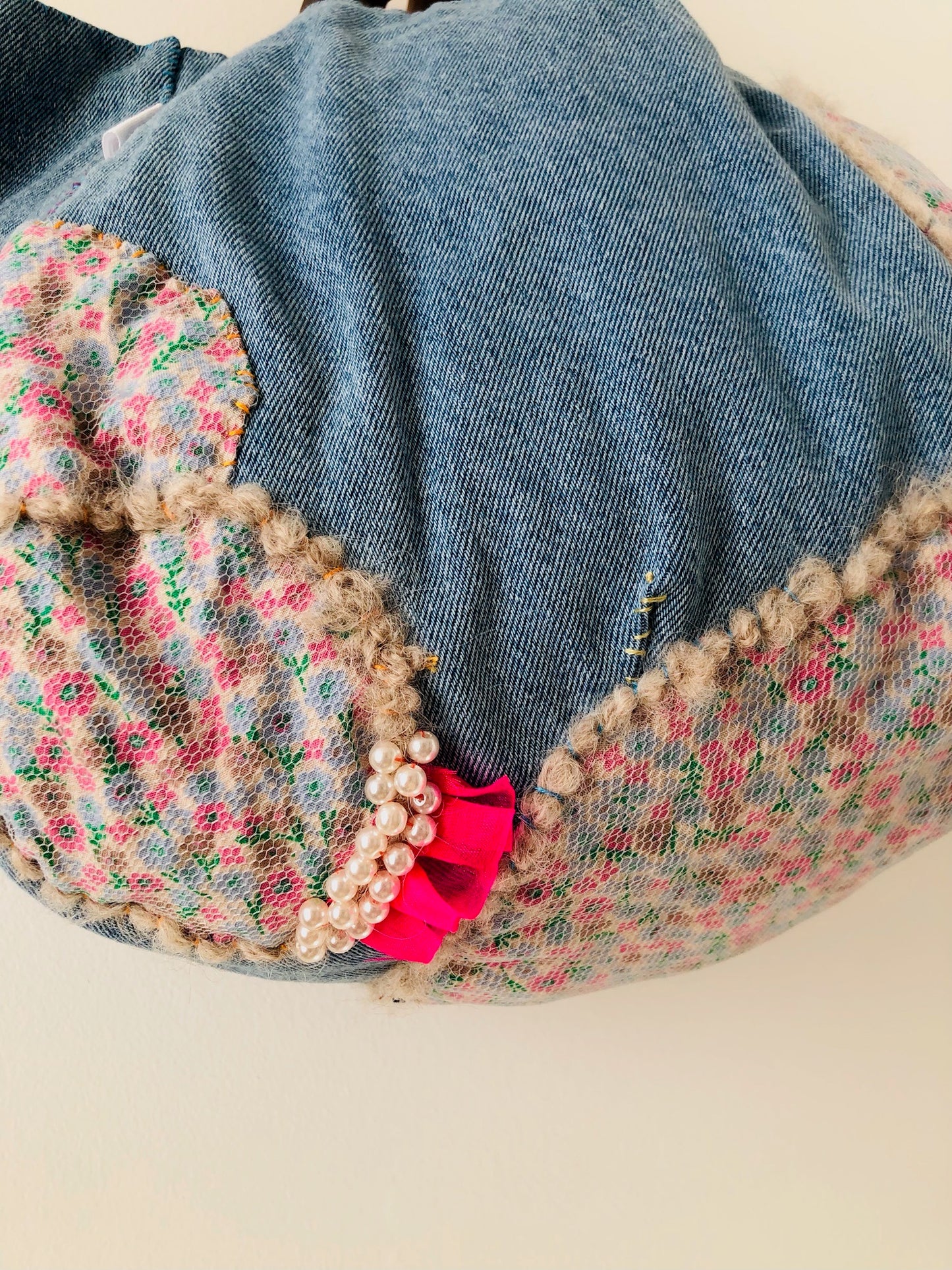 Håndsyet stoftaske Slow Fashion Håndlavet 2178